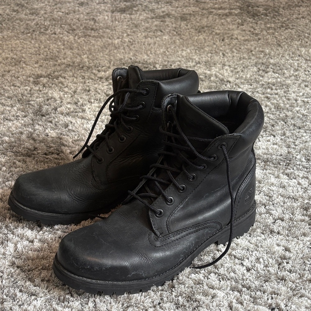 Timberland Black Leather Men's Boots